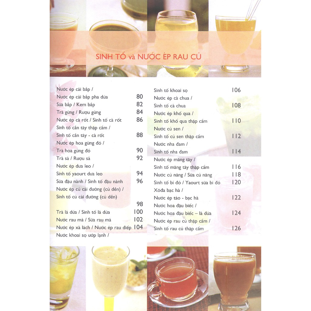bí quyết pha chế sinh tố & nước ép trái cây (tái bản)