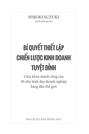 bí quyết thiết lập chiến lược kinh doanh tuyệt đỉnh