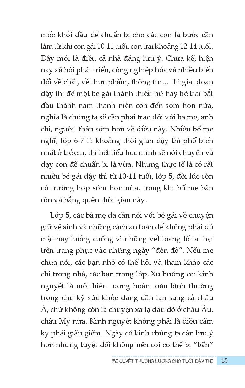 Bí Quyết Thương Lượng Cho Tuổi Dậy Thì