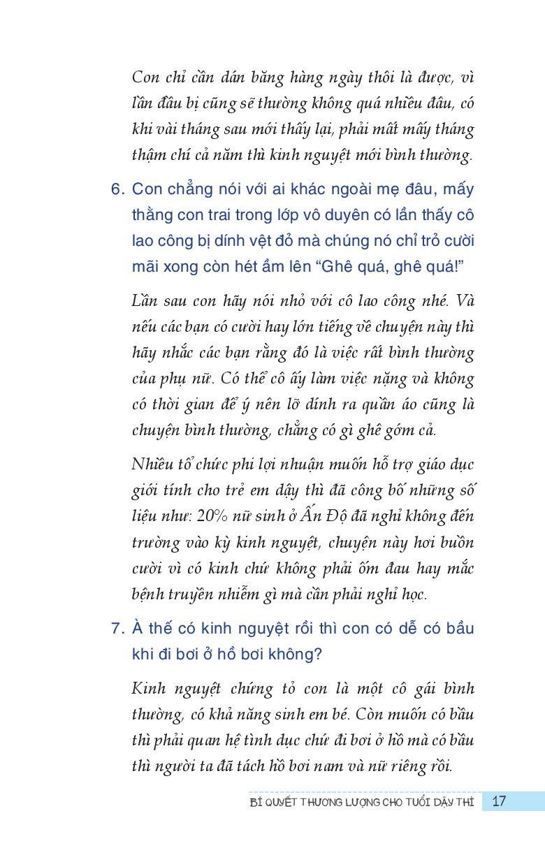 Bí Quyết Thương Lượng Cho Tuổi Dậy Thì