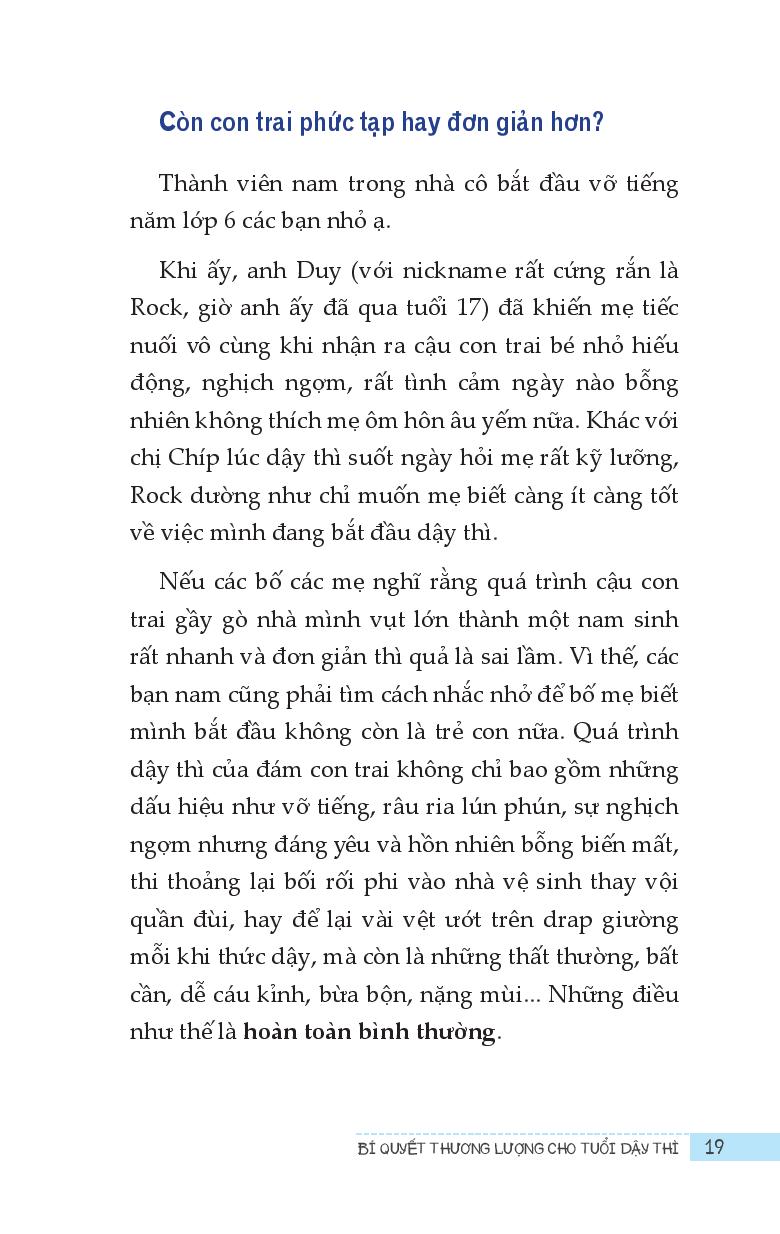 Bí Quyết Thương Lượng Cho Tuổi Dậy Thì