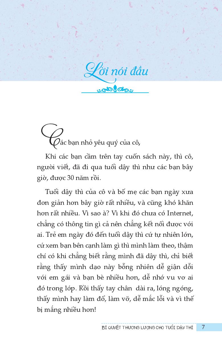 Bí Quyết Thương Lượng Cho Tuổi Dậy Thì