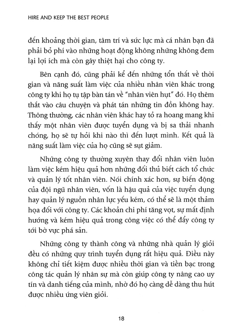 bí quyết tuyển dụng & đãi ngộ người tài (tái bản)
