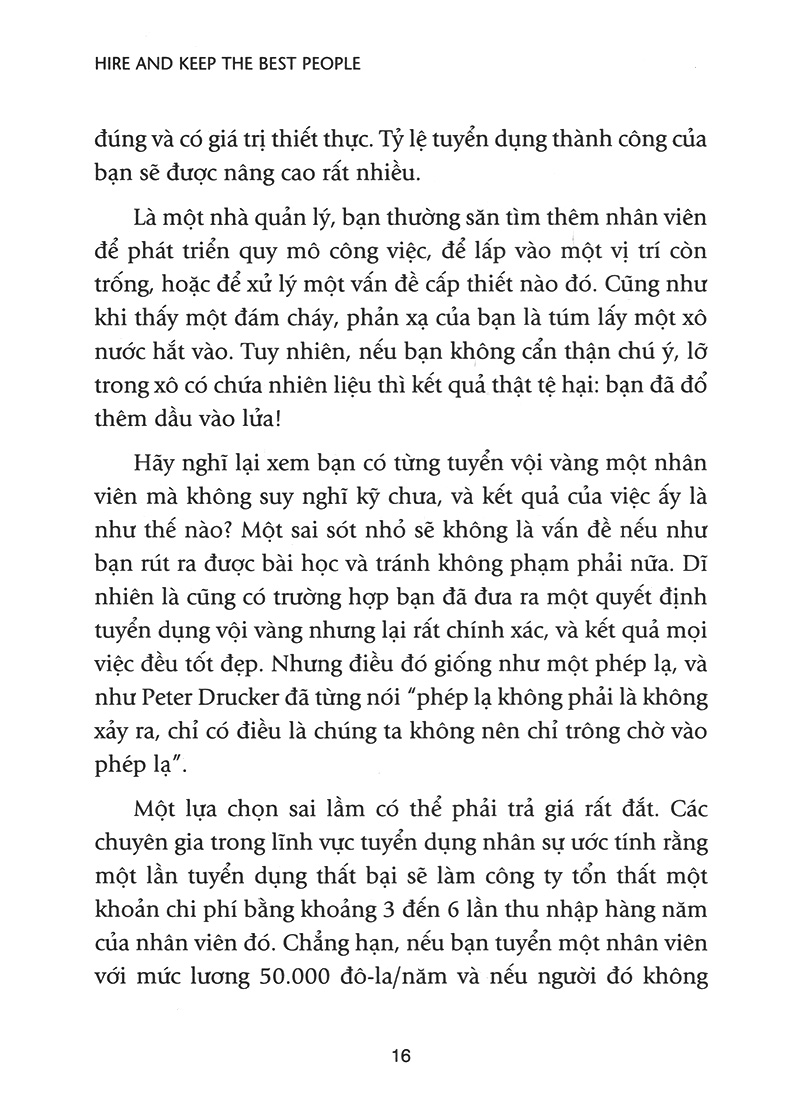 bí quyết tuyển dụng & đãi ngộ người tài (tái bản)