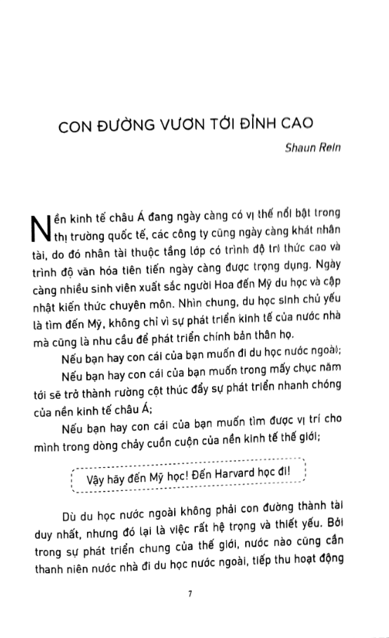bí quyết ứng tuyển vào harvard