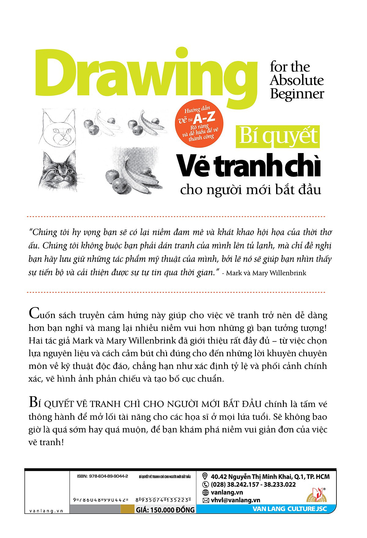 bí quyết vẽ tranh chì cho người mới bắt đầu (tái bản 2024)