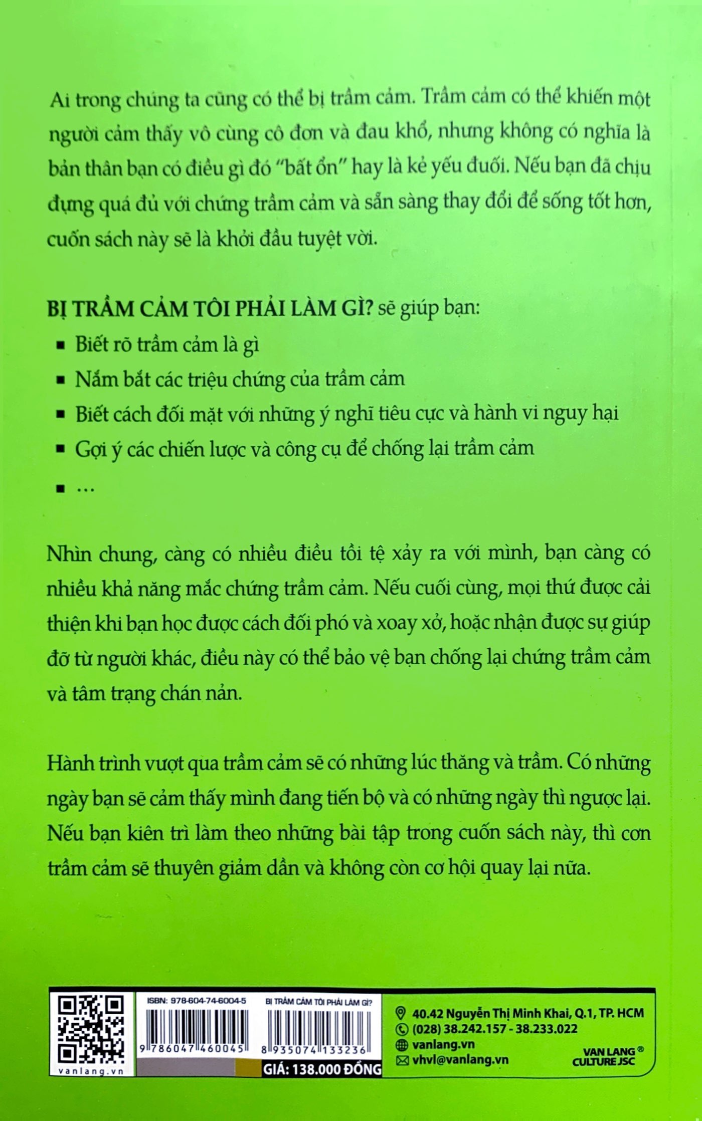 bị trầm cảm tôi phải làm gì