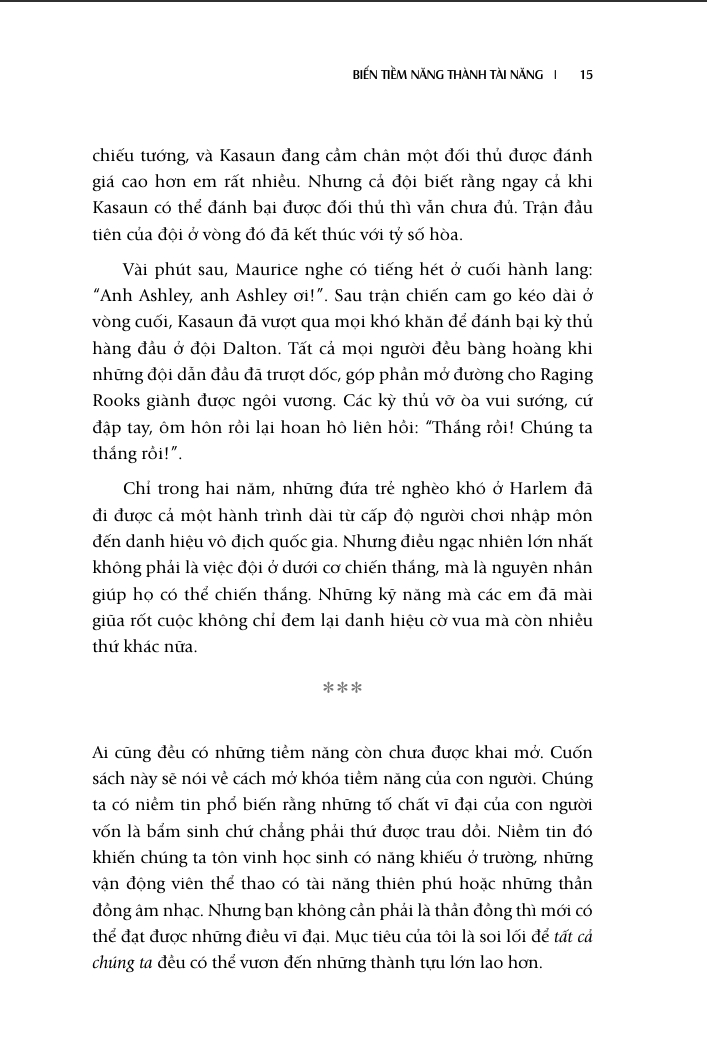 biến tiềm năng thành tài năng