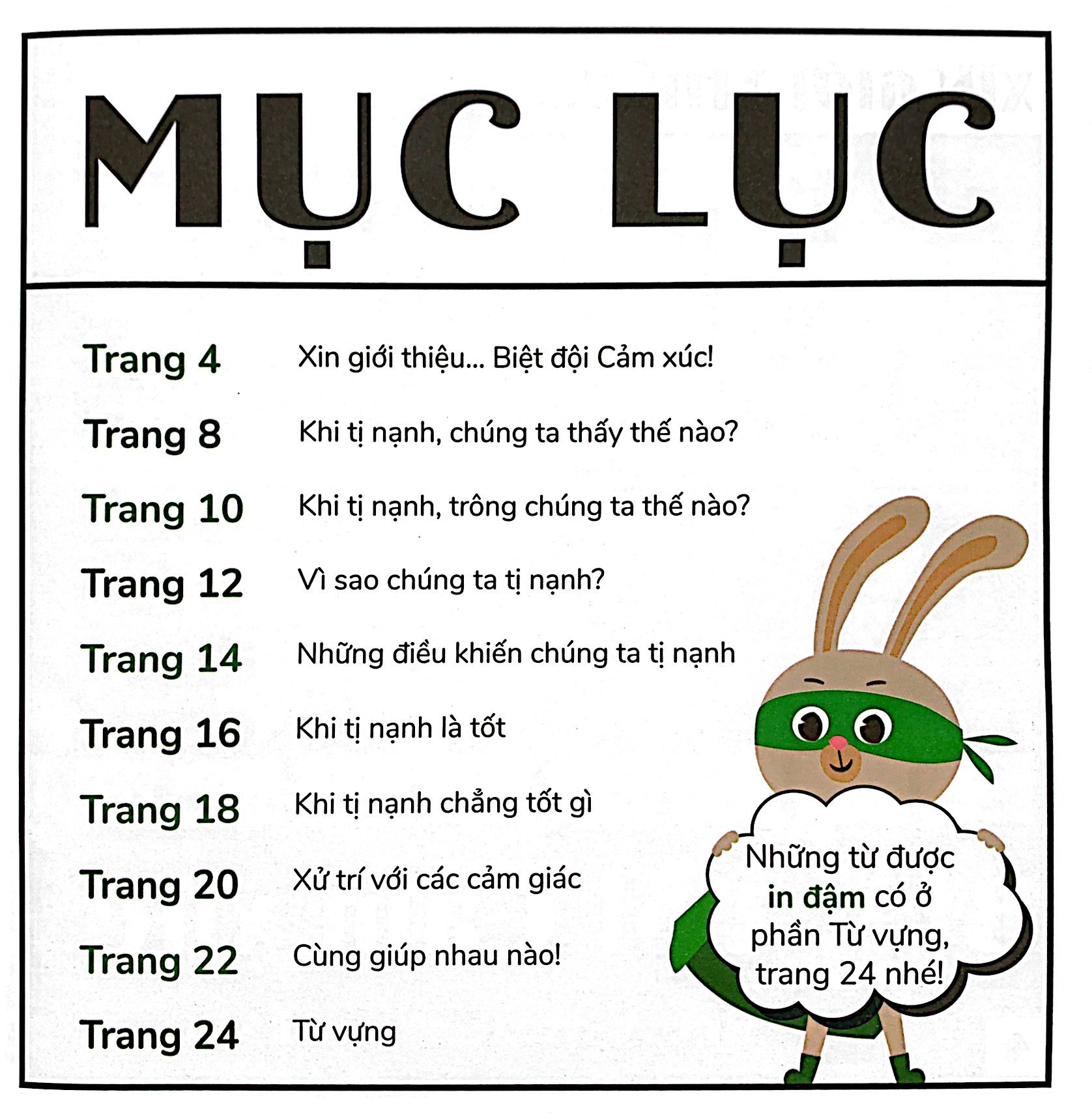 biệt đội cảm xúc - thỏ tị nạnh