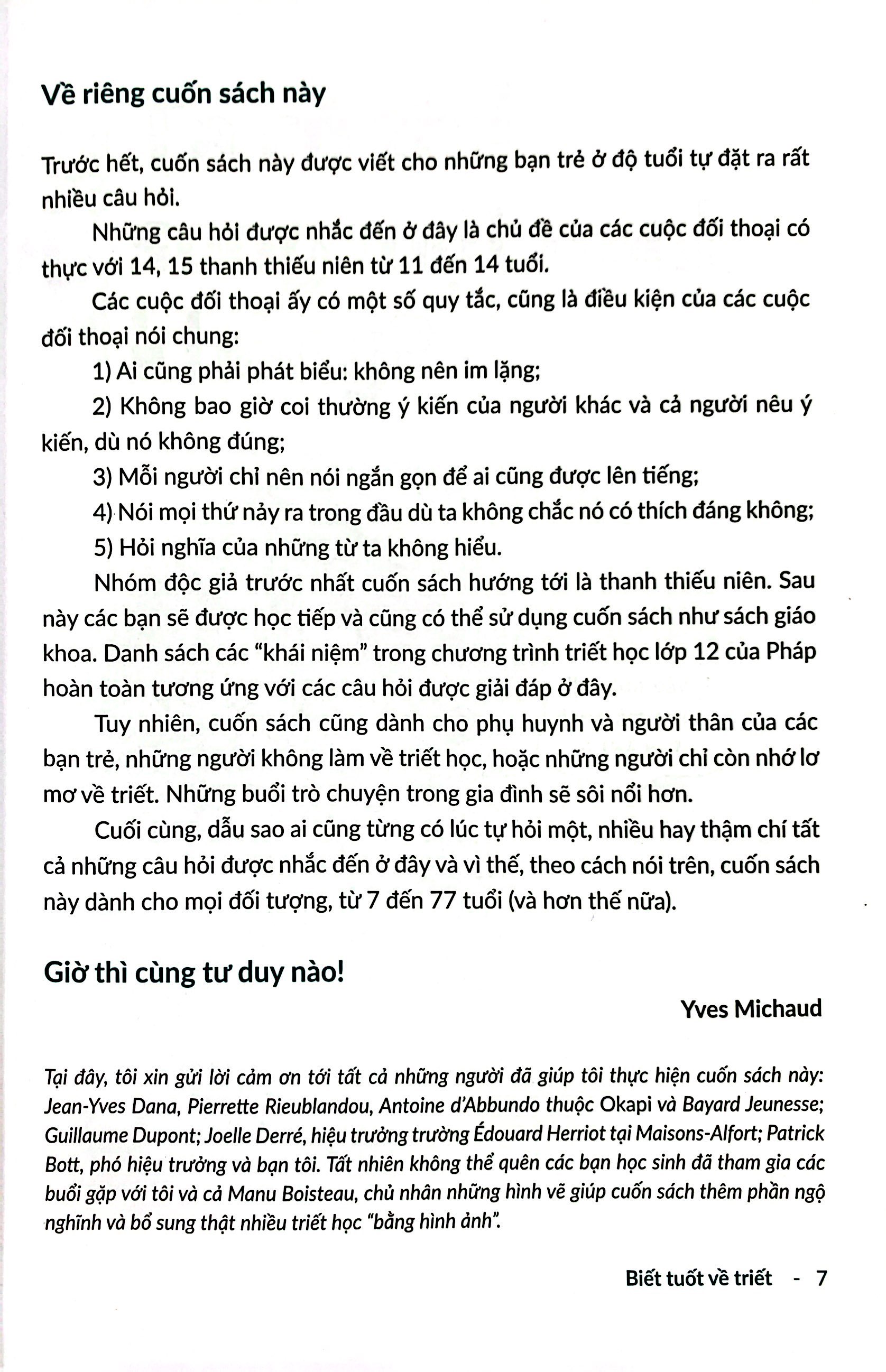 biết tuốt về triết - trò chuyện giữa triết gia và bạn trẻ về những vấn đề triết học căn bản