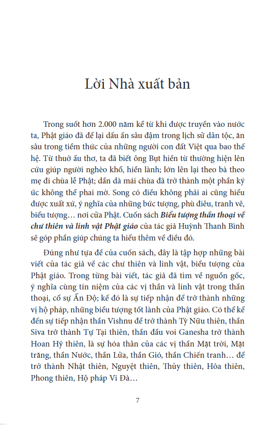 biểu tượng thần thoại về chư thiên và linh vật phật giáo (tái bản 2024)