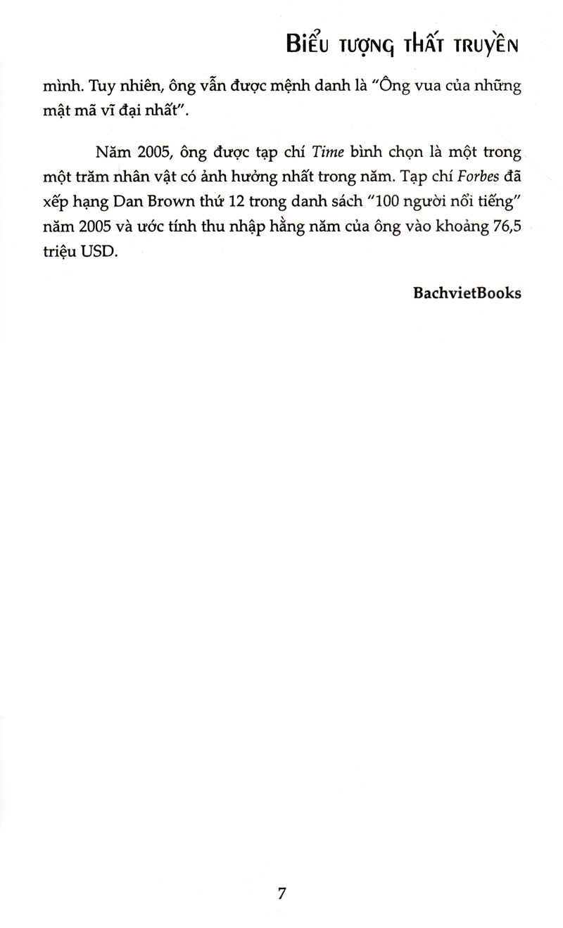 biểu tượng thất truyền - bìa cứng (tái bản 2023)