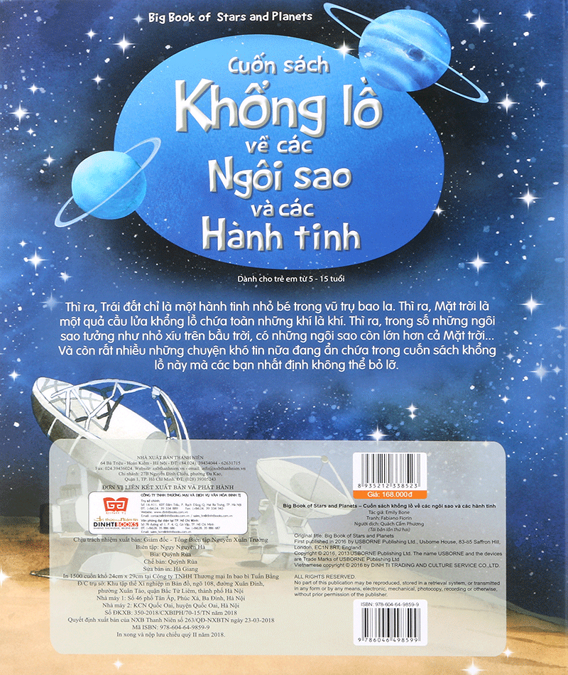 big book - cuốn sách khổng lồ về các ngôi sao và các hành tinh (tái bản)