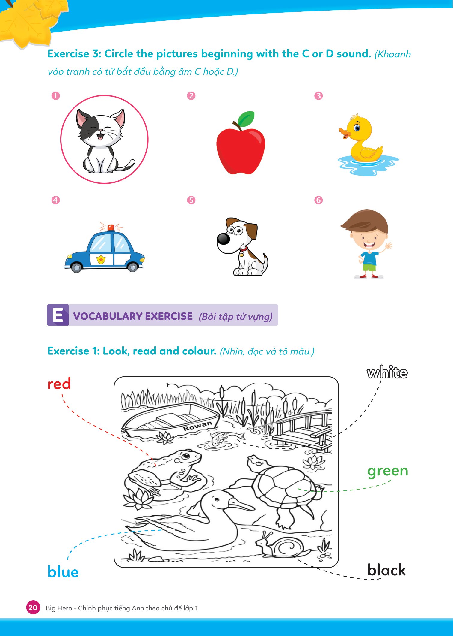 big hero - chinh phục tiếng anh theo chủ đề lớp 1