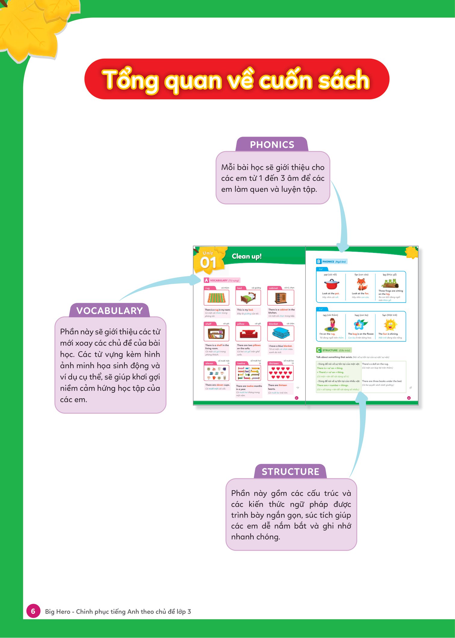 big hero chinh phục tiếng anh theo chủ đề lớp 3