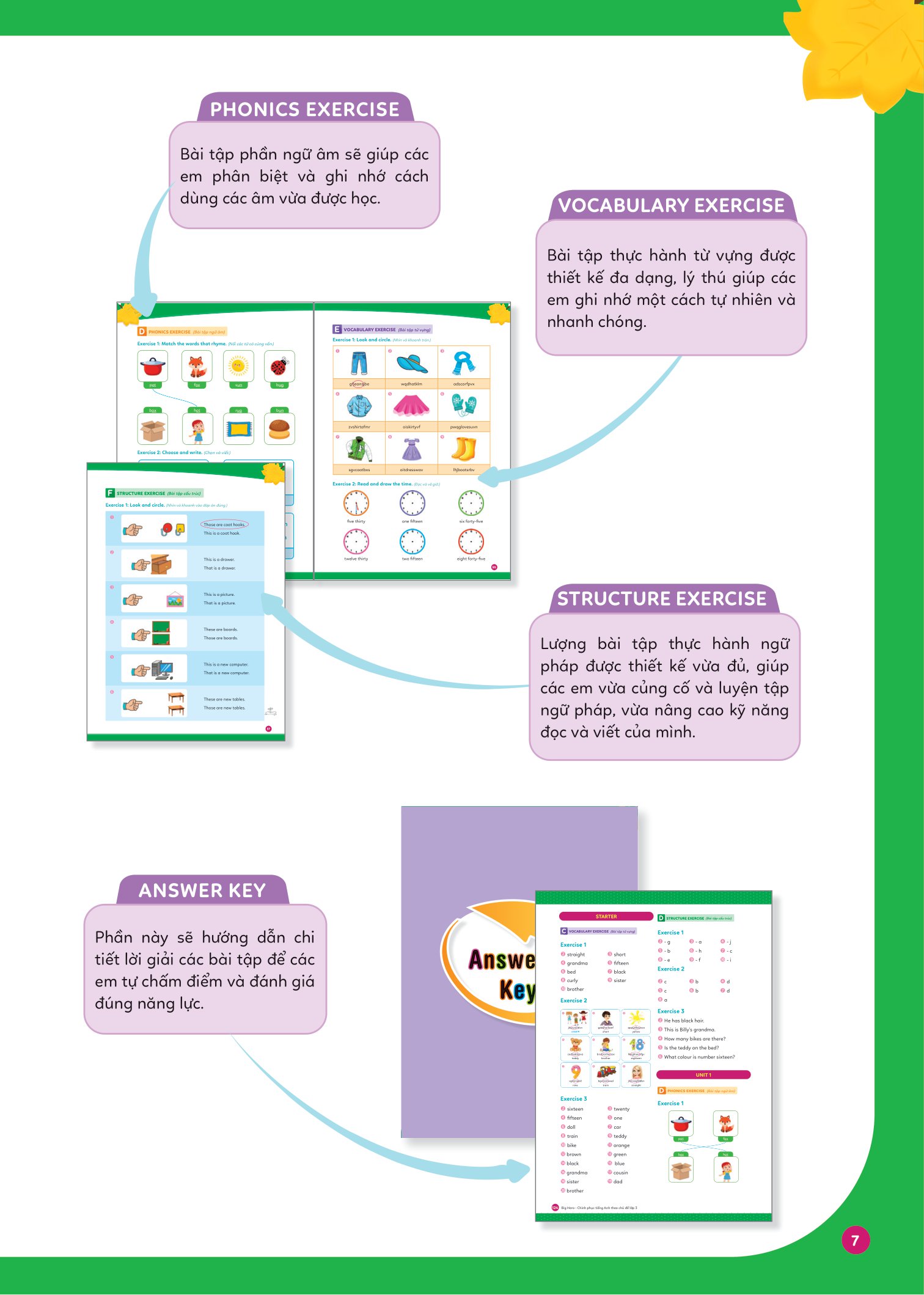 big hero chinh phục tiếng anh theo chủ đề lớp 3