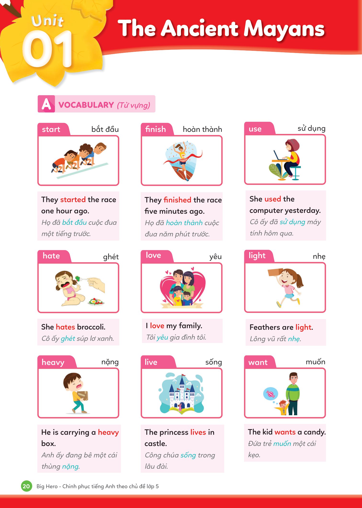 big hero chinh phục tiếng anh theo chủ đề lớp 5