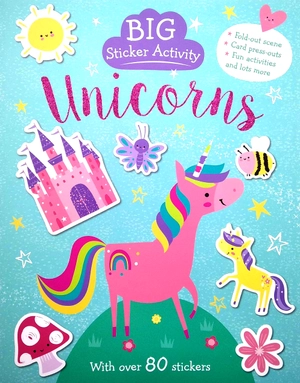 big sticker activity - unicorns