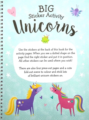 big sticker activity - unicorns