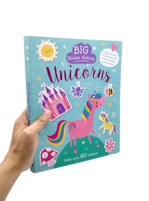 big sticker activity - unicorns