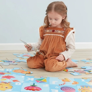 bilingual jumbo puzzle: letters a-z