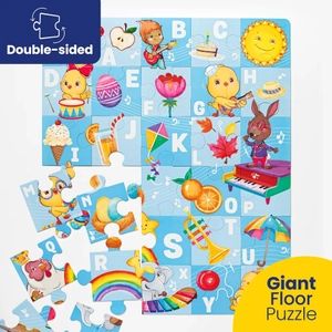 bilingual jumbo puzzle: letters a-z