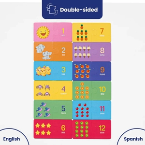 bilingual puzzle pairs: numbers