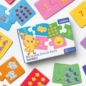 bilingual puzzle pairs: numbers