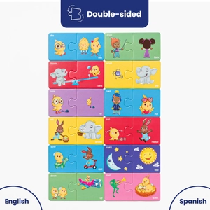 bilingual puzzle pairs: opposites