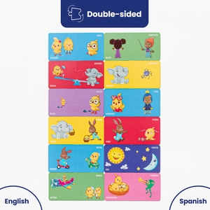 bilingual puzzle pairs: opposites