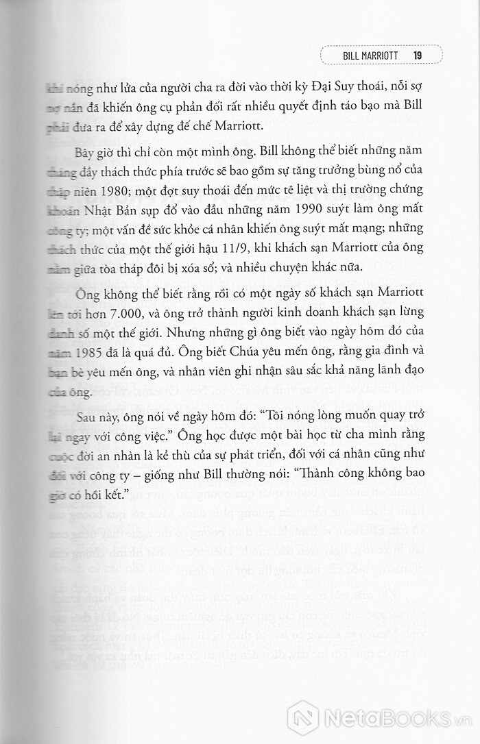 bill marriott - những quyết định lịch sử làm nên đế chế khách sạn thành công nhất thế giới