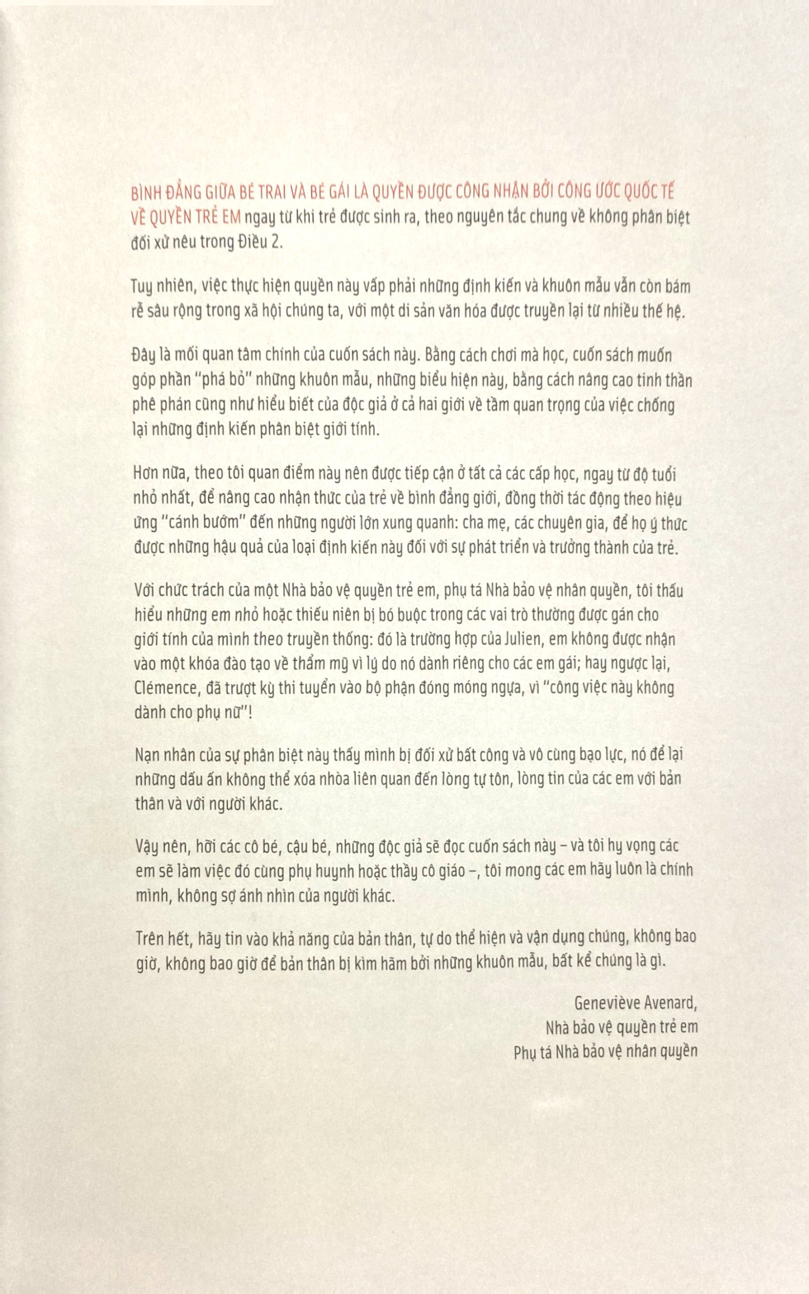 bình đẳng đến nơi - công bằng đến chốn