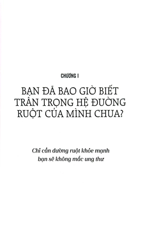 bình ổn đại tràng, phòng chống ung thư
