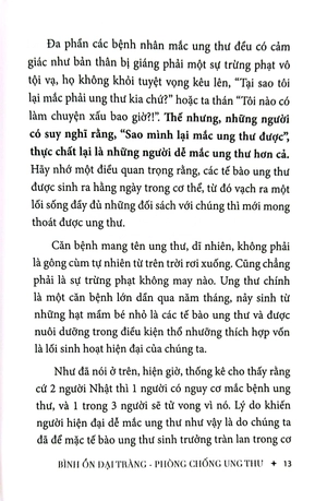 bình ổn đại tràng, phòng chống ung thư
