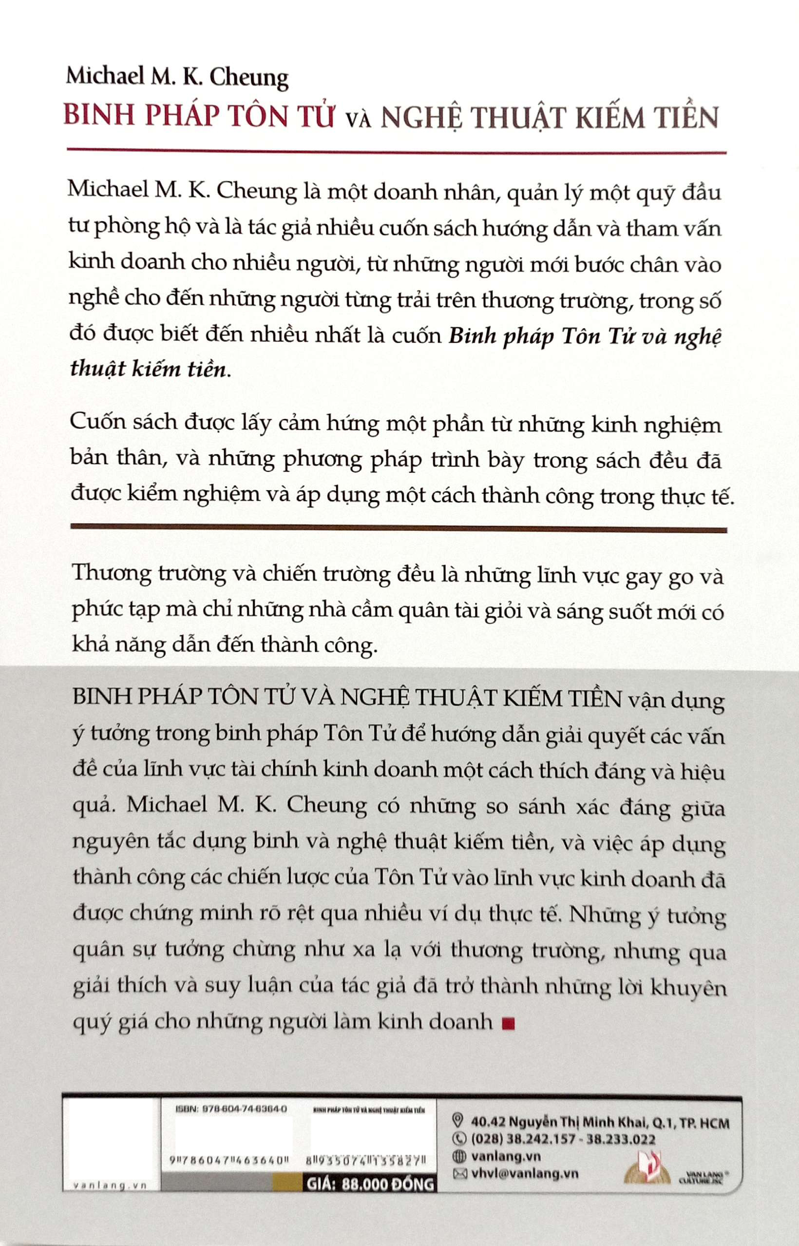 binh pháp tôn tử và nghệ thuật kiếm tiền (tái bản 2025)