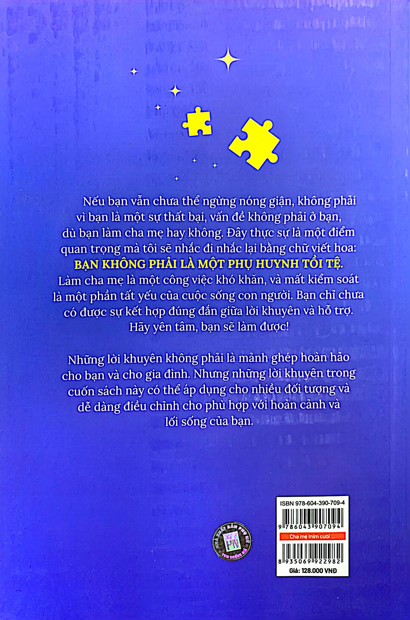 bình tĩnh dạy con - cha mẹ mỉm cười con hạnh phúc