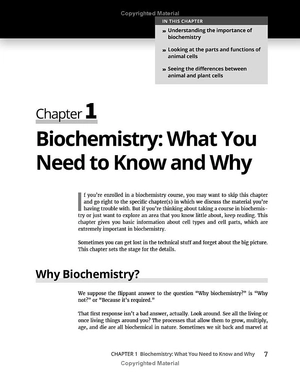 biochemistry for dummies 3rd edtion