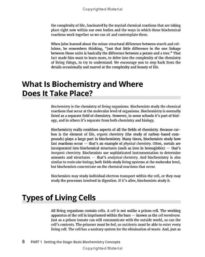 biochemistry for dummies 3rd edtion