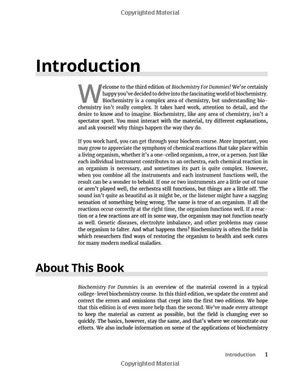 biochemistry for dummies 3rd edtion