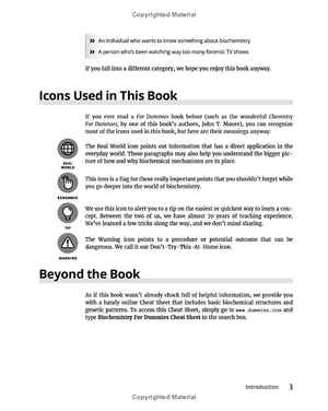 biochemistry for dummies 3rd edtion