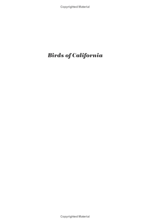 birds of california