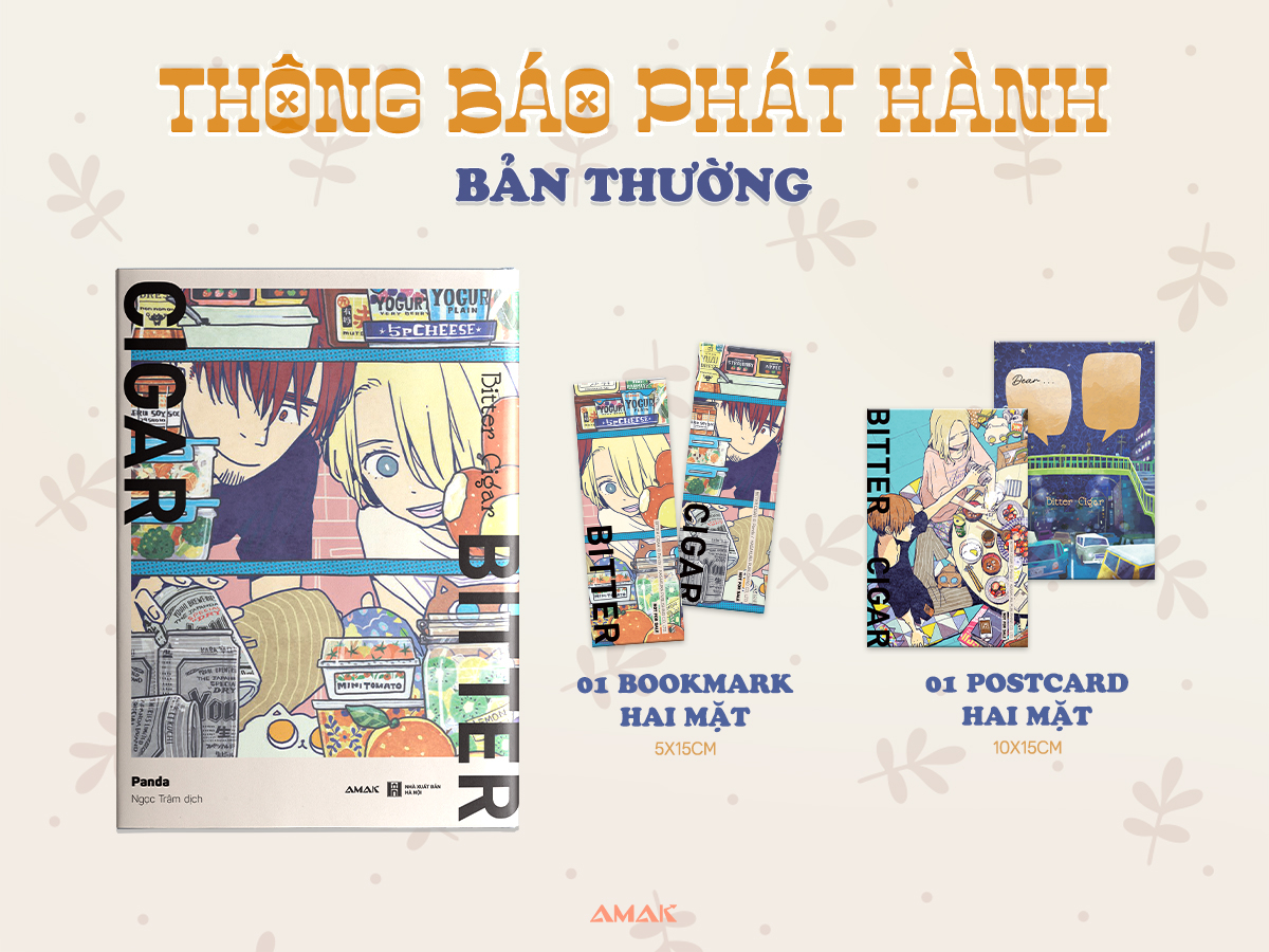 bitter cigar - tặng kèm bookmark hai mặt + postcard hai mặt