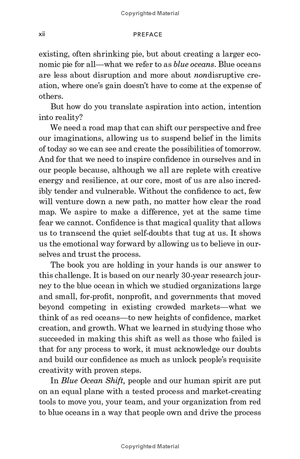 blue ocean shift: beyond competing - proven steps to inspire confidence and seize new growth