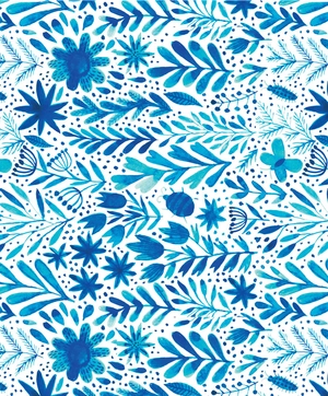 blue & white note cards, 24 blank cards: 8 unique designs with 25 patterned envelopes