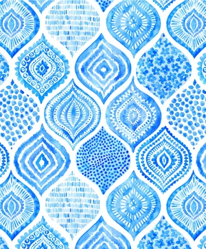 blue & white note cards, 24 blank cards: 8 unique designs with 25 patterned envelopes