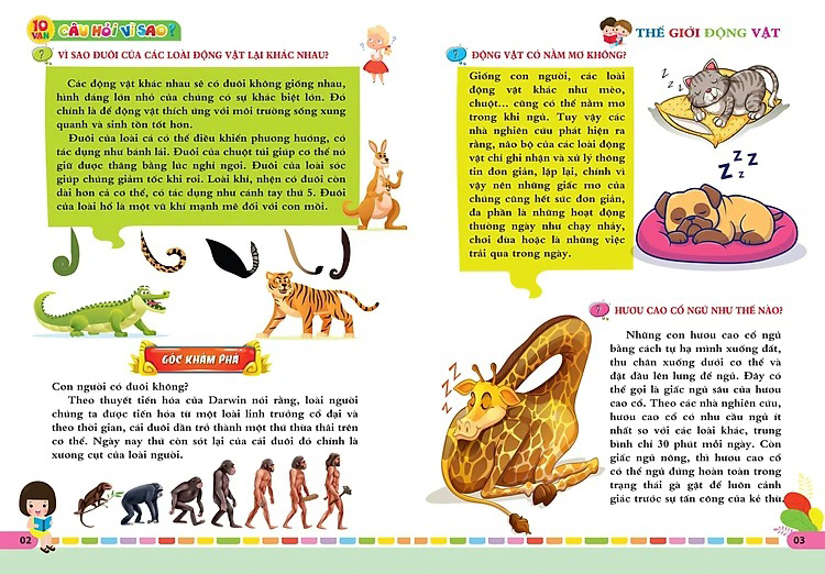 bộ 10 vạn câu hỏi vì sao - thế giới động vật