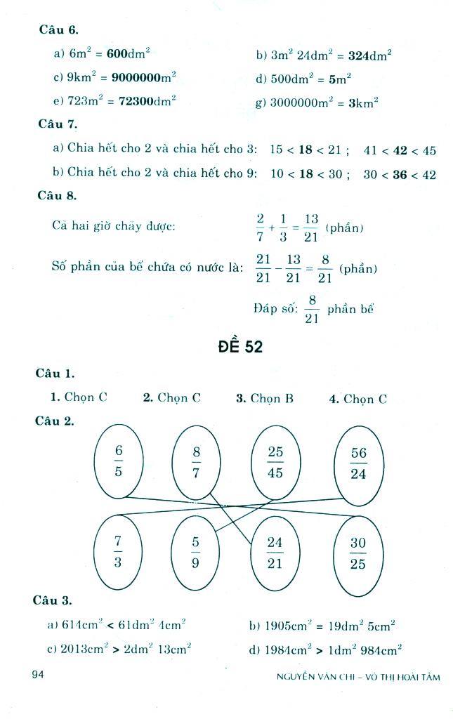 bộ 100 đề kiểm tra định kì toán 4 - tập 2 - có đáp án và lời giải (biên soạn theo chương trình gdpt mới)