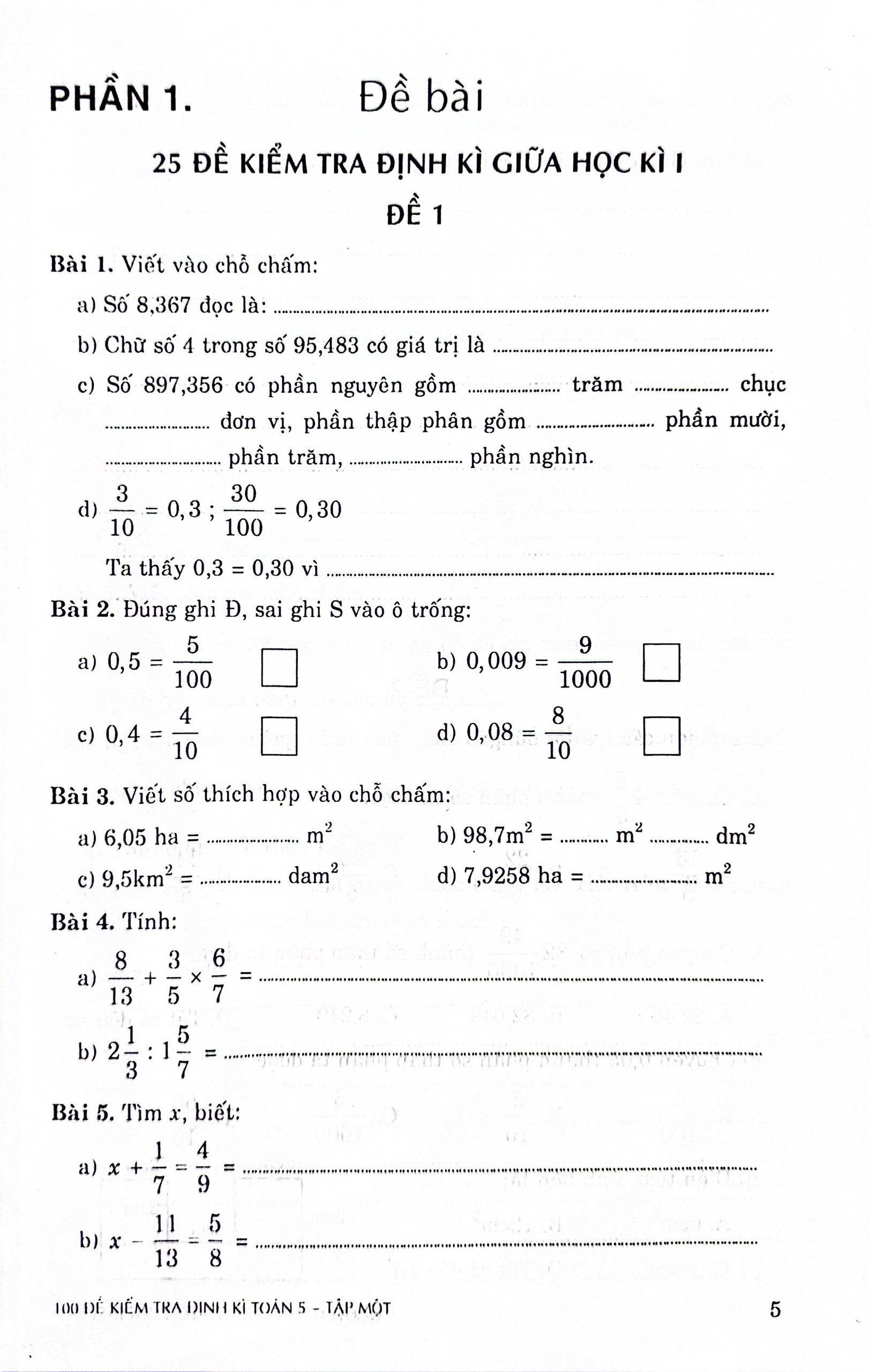 Bo
						
										
										100 De Kiem Tra Dinh Ki Toan 5 - Tap 1 (Theo Chuong Trinh GDPT Moi)