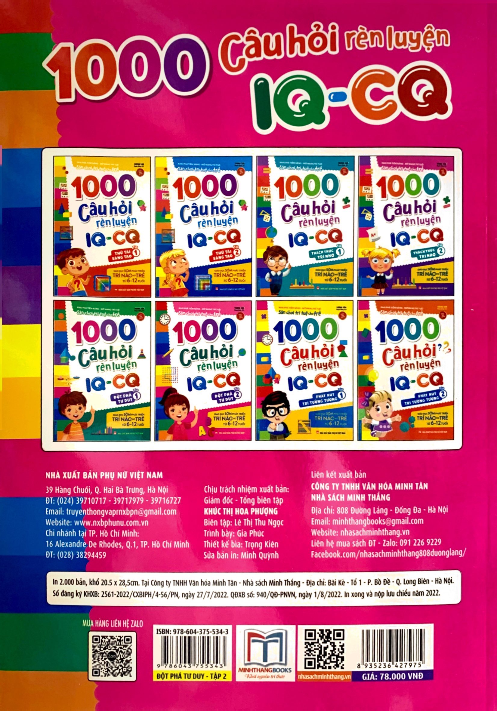 bộ 1000 câu hỏi rèn luyện iq - cq - đột phá tư duy - tập 2