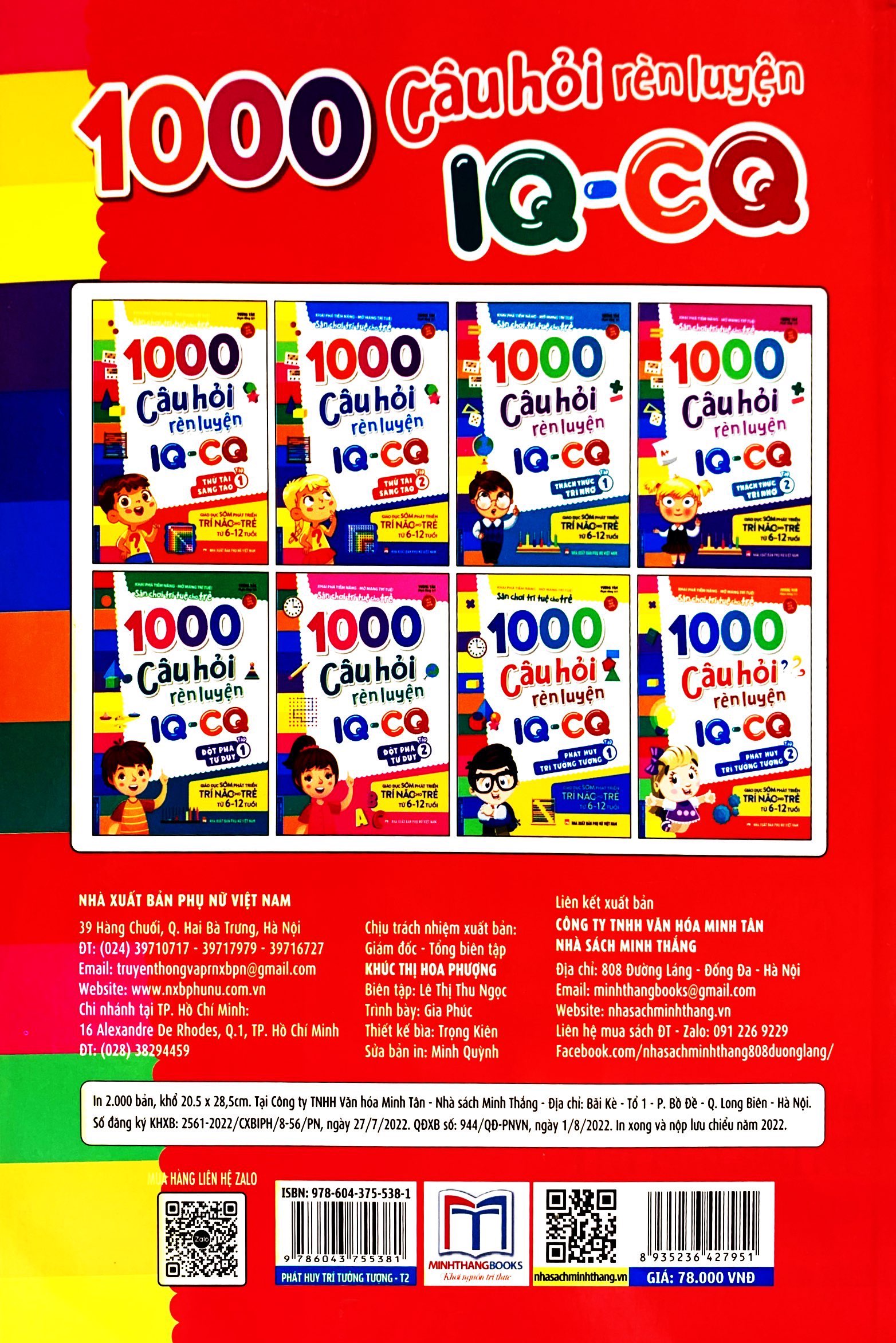 bộ 1000 câu hỏi rèn luyện iq - cq - phát huy trí tưởng tượng - tập 2